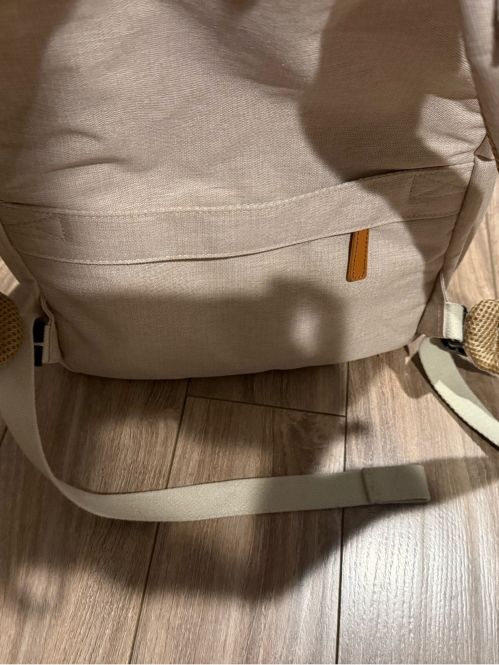 Nordace Cream Sienna Smart Backpack with Tan Accents - Picture 7 of 7
